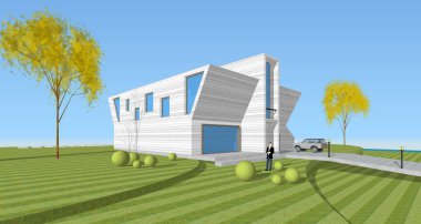 mimari konsept ev 3D görüntüleme