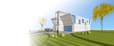 mimari konsept ev 3D görüntüleme