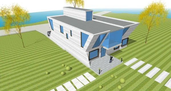 mimari konsept ev 3D görüntüleme