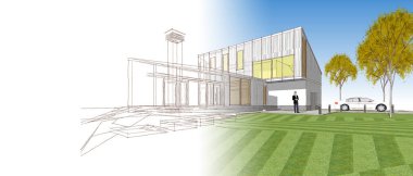 ev mimarisi çizimi 3d oluşturma