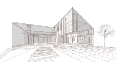 ev mimarisi çizimi 3d oluşturma