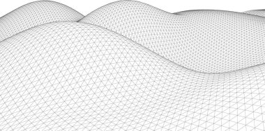 soyut grafik geometri 3d illüstrasyon