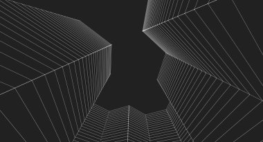 soyut mimari 3d resimleme arkaplanı