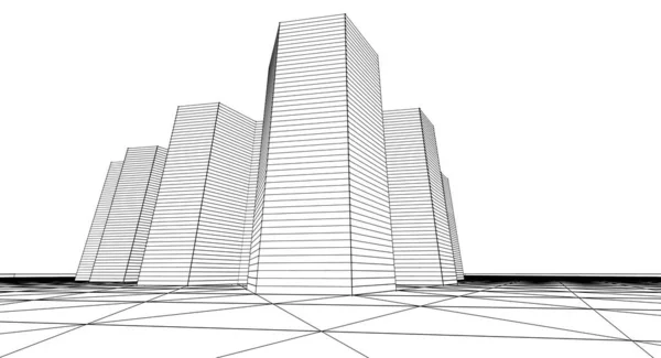 抽象结构3D图解背景 — 图库照片