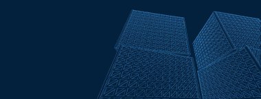 soyut mimari 3d çizim