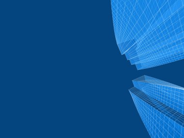 soyut mimari 3d resimleme arkaplanı