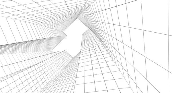 soyut mimari 3d resimleme arkaplanı