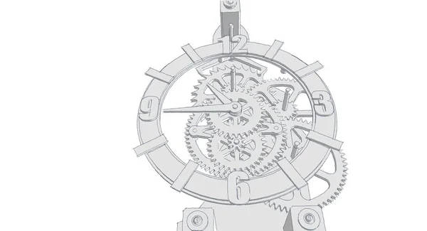 Relógio Gráfico Símbolo Ilustração — Fotografia de Stock