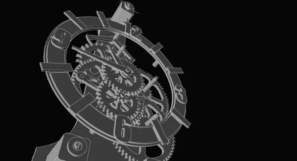 Orologio Grafico Simbolo Illustrazione — Foto Stock