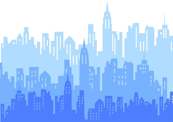 Silueta Ciudad Símbolo Representación — Vector de stock