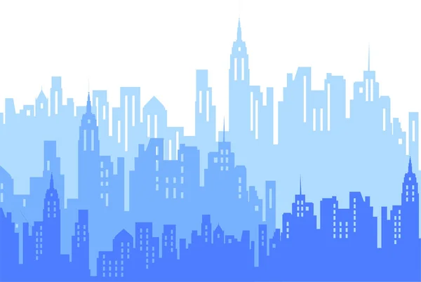 Silueta Ciudad Símbolo Representación — Vector de stock