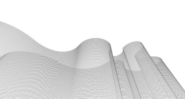 soyut mimari 3d resimleme arkaplanı