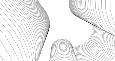  soyut geometrik arkaplan doğrusal yapı 3d oluşturma