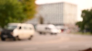 Bulanık şehir görünümü, soyut arkaplan