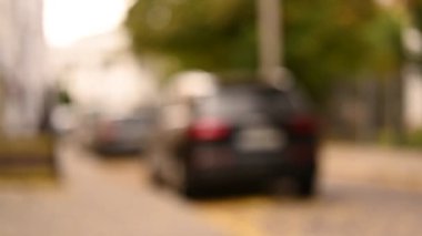 Arabanın bulanık arkaplanı