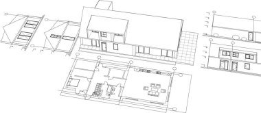 ev planı çizimi 3D