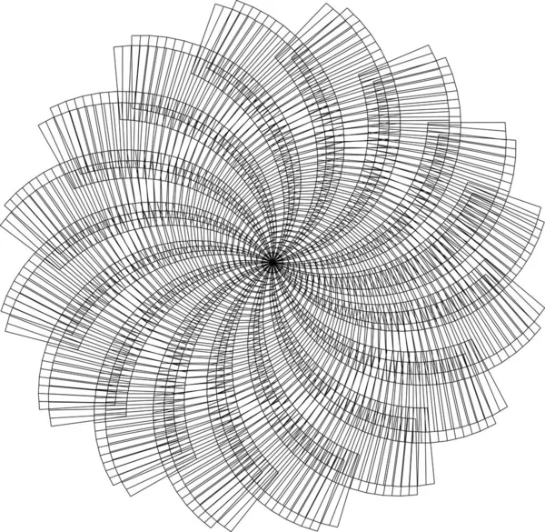 Soyut spiral, girdap ve dönme elementi. vektör