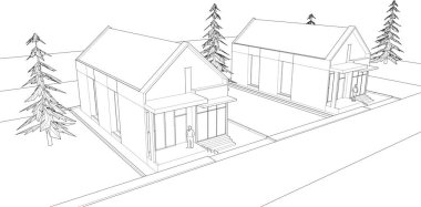 3D mimari sanat, çizim çizimi