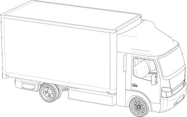 Beyaz arkaplandaki minibüs