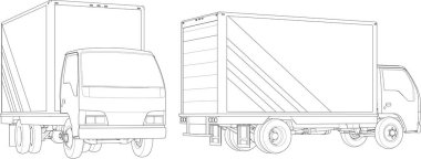 Karavanın vektör çizimi