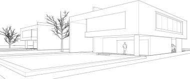 modern mimari duvar kağıdı, dijital arkaplan