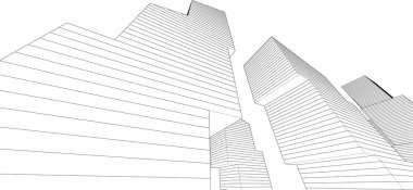 soyut mimari duvar kağıdı tasarımı, dijital konsept arkaplan