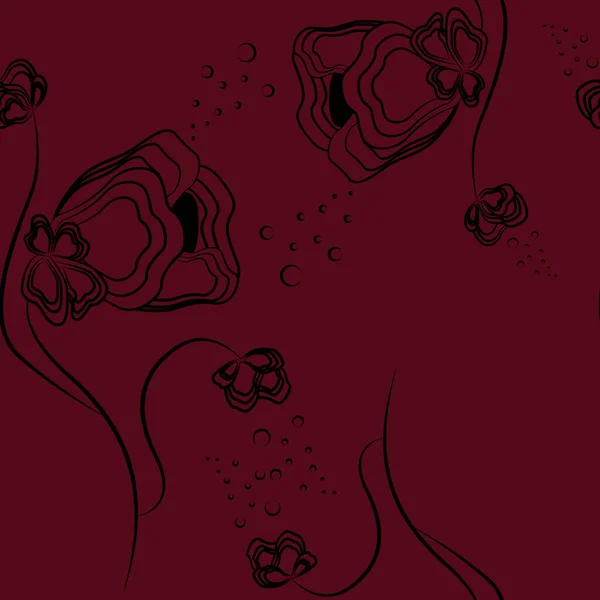 Doodle tarzında vektör çiçeksiz desen