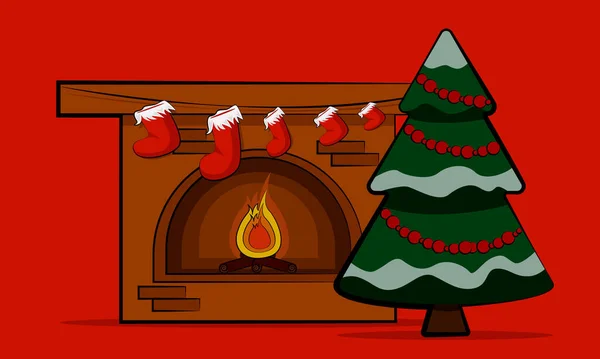 Noel şöminesinin temsilcisi, Noel çorapları..