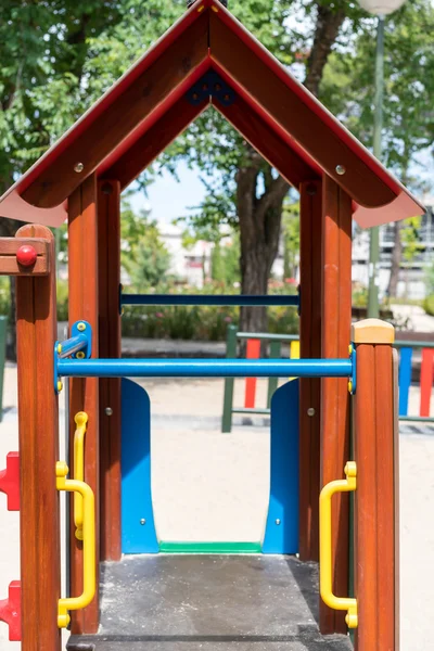 Children slide at playground — Stock Photo, Image