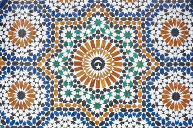 Moroccan Mosaic Tiled Decoration clipart