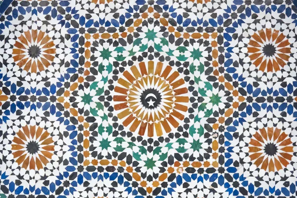 Marocké mozaika kachlové výzdoby Stock Snímky