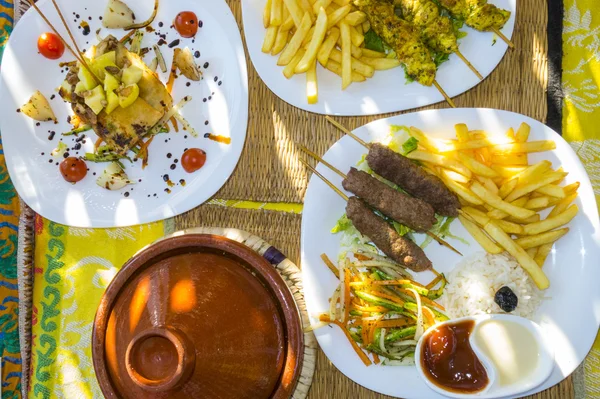 Geleneksel Marrakesch yemek Telifsiz Stok Fotoğraflar