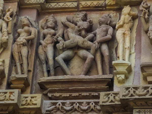 Templos em Khajuraho, na Índia — Fotografia de Stock