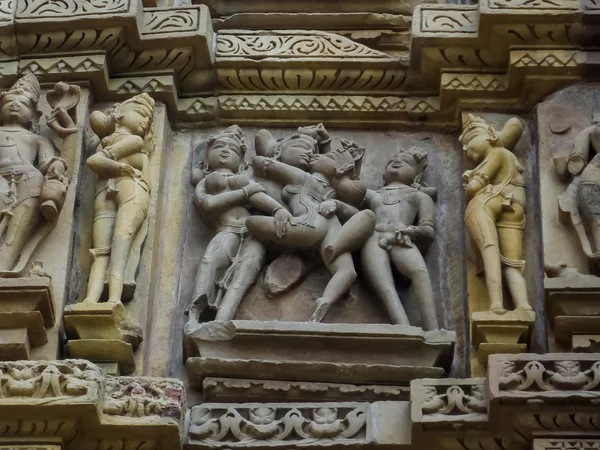 Tempel von Khajuraho in Indien — Stockfoto