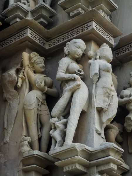 Templos em Khajuraho, na Índia — Fotografia de Stock