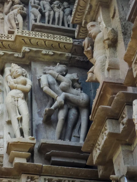 Tempel von Khajuraho in Indien — Stockfoto