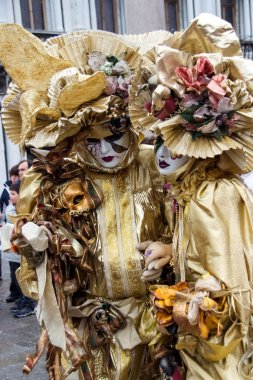 geleneksel Venedik karnaval maskesi