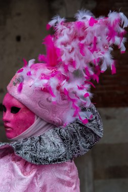 geleneksel Venedik karnaval maskesi