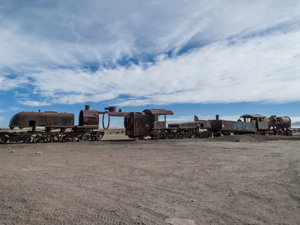 Cimitero dei treni in Bolivia — Foto Stock