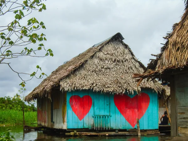 Desa mengambang Belen di Peru — Stok Foto