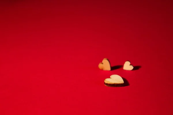 Valentines Day Concept Love Concept Celebrating Valentine Day Hearts Close — Stock Photo, Image