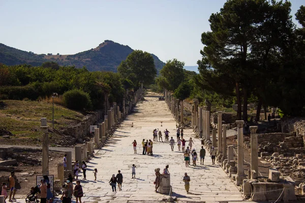 Izmir Selcuk Turquía Agosto 2021 Ciudad Antigua Éfeso Turquía — Foto de Stock