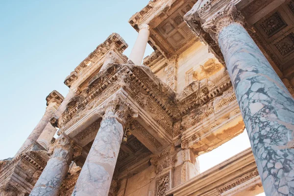 Izmir Seluk Turquie Août 2021 Bibliothèque Celsus Ephèse Ephèse Était — Photo