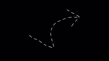 Ok el çizimi çizimi işaretleyici. Alfa kanallı Doodle ok göstergesi. Beyaz renkli ok.