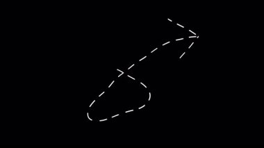 Ok el çizimi çizimi işaretleyici. Alfa kanallı Doodle ok göstergesi. Beyaz renkli ok.