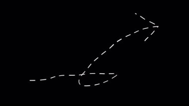 Ok el çizimi çizimi işaretleyici. Alfa kanallı Doodle ok göstergesi. Beyaz renkli ok.