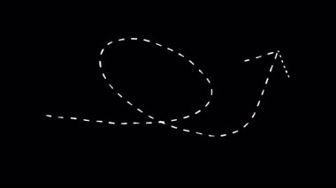 Ok el çizimi çizimi işaretleyici. Alfa kanallı Doodle ok göstergesi. Beyaz renkli ok.