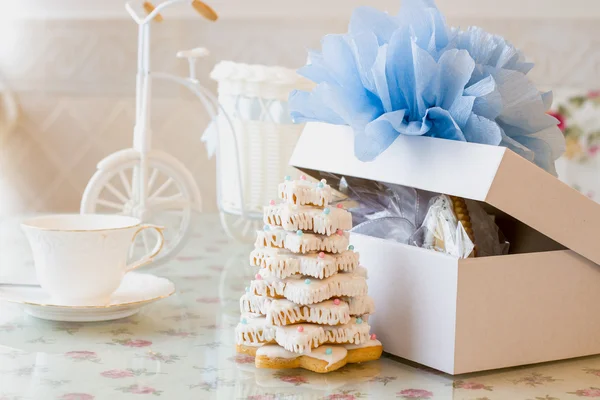 Gingerbread christmas pine — Stock Photo, Image