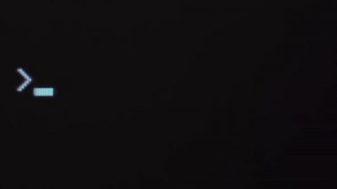 ekran-makro 'yu izle, siyah arkaplan üzerine hata girildi.