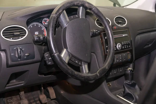 Car Steering Wheel Dust Car Car Steering Wheel Replacement — Stock Photo, Image